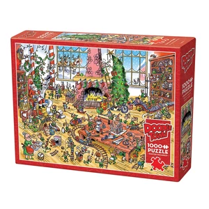 Cobble Hill 44507 - DoodleTown: Elves at Work - 1000 db-os puzzle