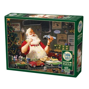 Cobble Hill 40224 - Santa Painting Cars - 1000 db-os puzzle
