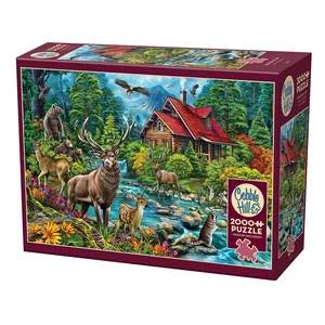 Cobble Hill 49016 - Red-roofed Cabin - 2000 db-os puzzle