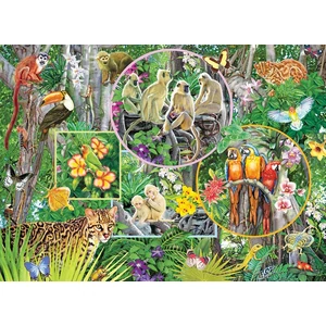 Cobble Hill 47004 - Rainforest Magic - 350 db-os Family puzzle