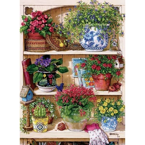 Cobble Hill 45034 - Flower Cupboard - 500 db-os puzzle