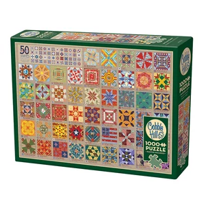 Cobble Hill 40050 - 50 States Quilt Blocks - 1000 db-os puzzle