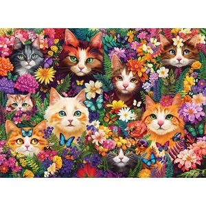 Cobble Hill 40289 - Blooming Whiskers - 1000 db-os puzzle 