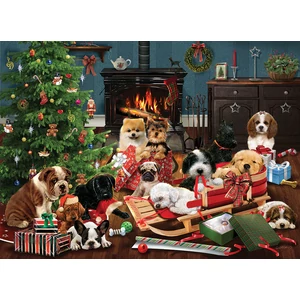 Cobble Hill 40214 - Christmas Puppies - 1000 db-os puzzle