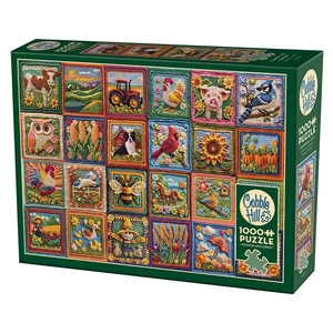 Cobble Hill 40320 - Country Life Crochet - 1000 db-os puzzle