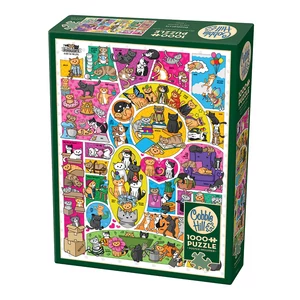 Cobble Hill 40126 - Doodlecats - 1000 db-os puzzle
