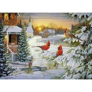 Cobble Hill 40245 - Sunset Cardinals - 1000 db-os puzzle