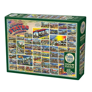 Cobble Hill 40115 - Vintage American Postcards - 1000 db-os puzzle