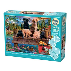 Cobble Hill 47038 - Pups and Ducks - 350 db-os Family puzzle