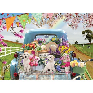 Cobble Hill 45060 - Country Truck in Spring - 500 db-os puzzle