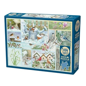 Cobble Hill 45104 - Garden Birds in Winter - 500 db-os puzzle 
