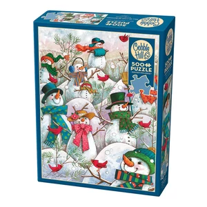 Cobble Hill 45028 - Hill of a Lot of Snowmen - 500 db-os puzzle