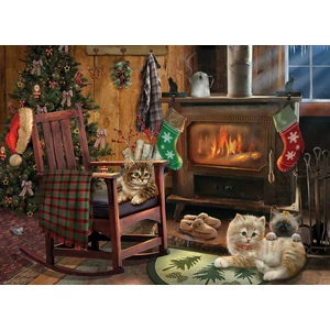 Cobble Hill 45048 - Kittens by the Stove - 500 db-os puzzle