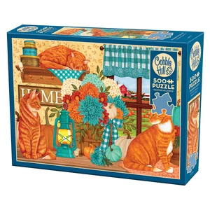 Cobble Hill 45075 - Pumpkin Patch Cats - 500 db-os puzzle