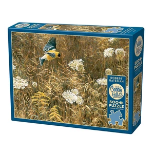 Cobble Hill 45087 - Queen Annes Lace and American Goldfinch - 500 db-os puzzle