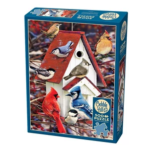 Cobble Hill 45065 - Winter Birdhouse - 500 db-os puzzle