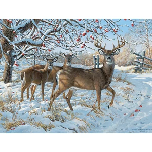 Cobble Hill 45024 - Winter Deer - 500 db-os puzzle
