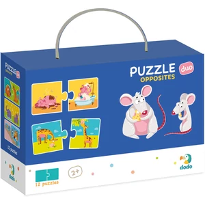 Dodo 300151 - Ellentétek - 2 x 12 db-os Duo puzzle