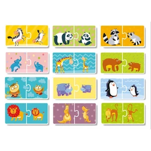 Dodo 300150 - Mamák és babák - 2 x 12 db-os Duo puzzle