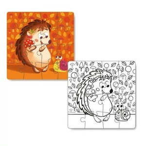 Dodo 300119 - Süni - Színezhető kétoldalas 16 db-os puzzle