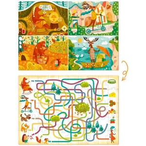 Dodo Mon puzzle és társas - Állatok és évszakok - 50 db (200110)