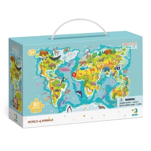 Dodo 300133 - Figyeld meg! - A világ állatai - 80 db-os puzzle