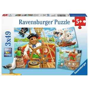 Ravensburger 09275 - Kalóz kaland - 3 x 49 db-os puzzle