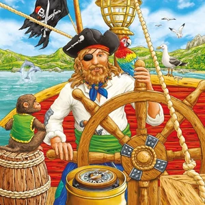Ravensburger 09275 - Kalóz kaland - 3 x 49 db-os puzzle