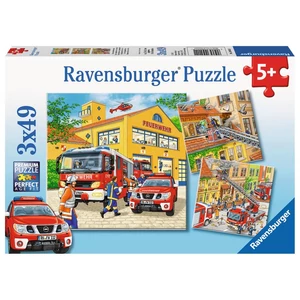 Ravensburger 09401 - Tűzoltóság  - 3 x 49 db-os puzzle