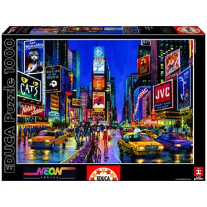 Educa 13047 - Neon puzzle - Time Square New York - 1000 db-os puzzle