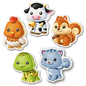 Educa 13473 -  Baby sziluett puzzle - Állatok - Cicás - 3,4,5 db-os puzzle