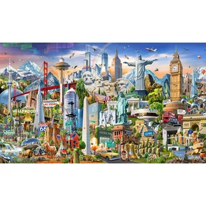 Educa 17570 - Panoráma puzzle - A világ körül - 42000 db-os puzzle