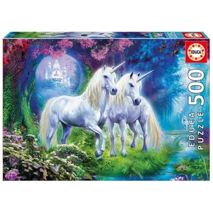 Educa 17648 - Unikornisok az erdőben - 500 db-os puzzle