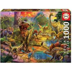 Educa 17655 - Dinoszauruszok földje - 1000 db-os puzzle