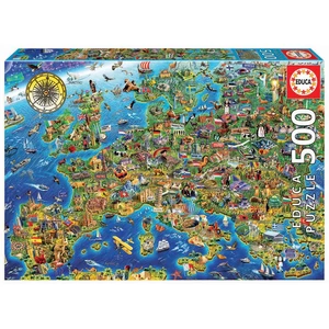 Educa 17962 - Európa térképe - 500 db-os puzzle