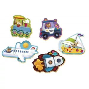 Educa 18059 - Baby sziluett puzzle - Járművek 2 - 3,4,5 db-os puzzle