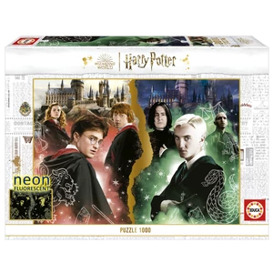 Educa 19489 - Harry Potter - Griffendél és Mardekár - 1000 db-os Neon puzzle