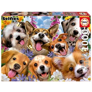 Educa 19931 - Kutyakölykök szelfije - 1000 db-os puzzle