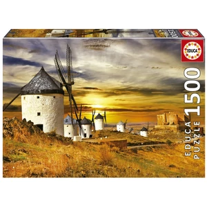 Educa 19618 - Szélmalmok, Consuegra - 1500 db-os puzzle