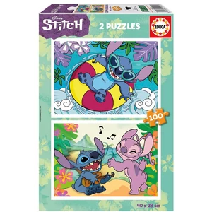 Educa 19998 - Stitch - 2 x 100 db-os puzzle
