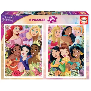 Educa 19253 Disney hercegnők - 2 x 500 db-os puzzle