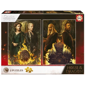 Educa 19573 - Game of Thrones - House of the Dragon - 2 x 500 db-os puzzle