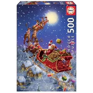 Educa 19519 - A mikulás érkezése - 500 db-os puzzle