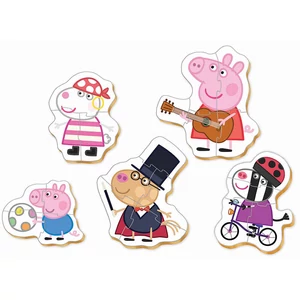 Educa 18589 - Baby sziluett puzzle - Peppa malac - 3,4,5 db-os puzzle