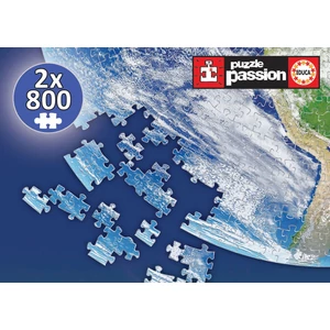 Educa 19039 - Bolygónk a Föld - 2 x 800 db-os kör alakú puzzle