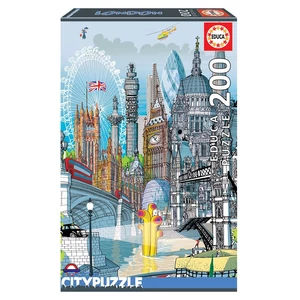 Educa 18470 - City puzzle - London - 200 db-os puzzle