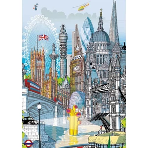 Educa 18470 - City puzzle - London - 200 db-os puzzle