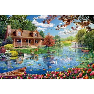 Educa 19056 - Kis ház a tónál - 5000 db-os puzzle