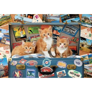 Educa 18065 - Utazó cicák - 200 db-os puzzle