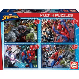 Educa 18102 - Pókember - 4 az 1-ben (50,80,100,150 db-os) puzzle